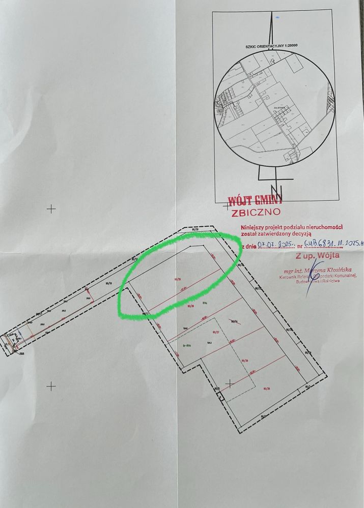 Atrakcyjna działka budowlana / 6 km od Brodnicy / wokół jeziora