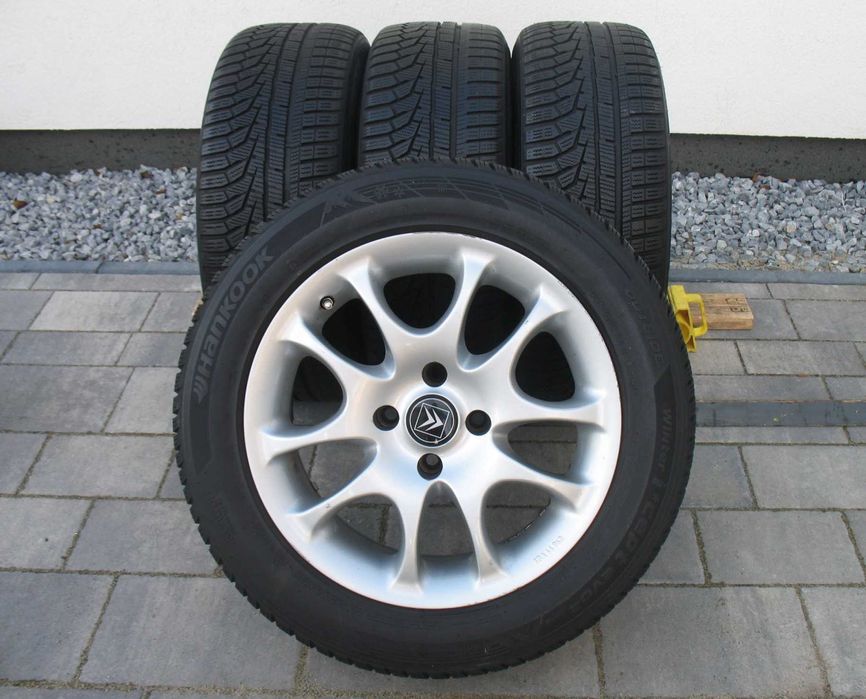 Alufelgi 4x108 Citroen 16cali opony zimowe 215/55r16 Hankook 18r