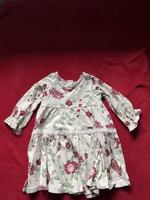 Beżowa sukienka niemowlęca Lidl r.86/92