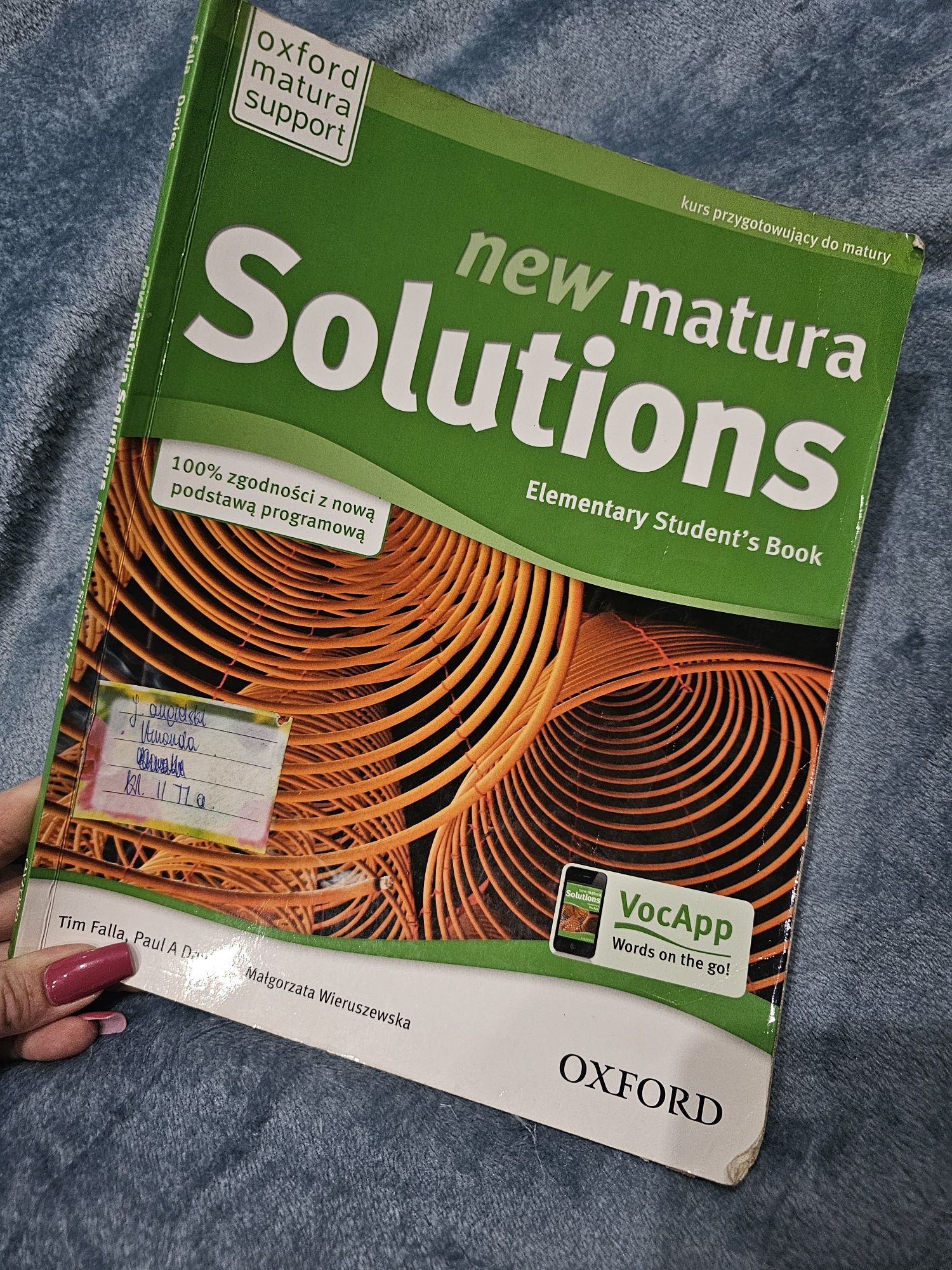 J.Angielski. New Matura Solutions Elementary Student's Book.