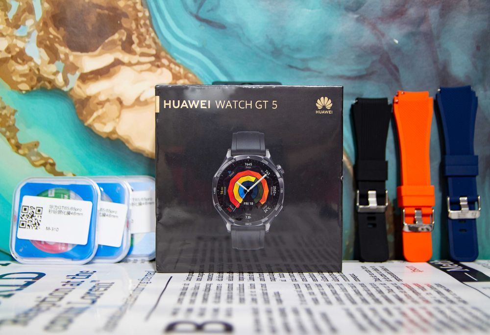 +Подарунки! НОВІ! Смарт часы Huawei GT 5(Black)|Гарантія!|GPS/5АТ