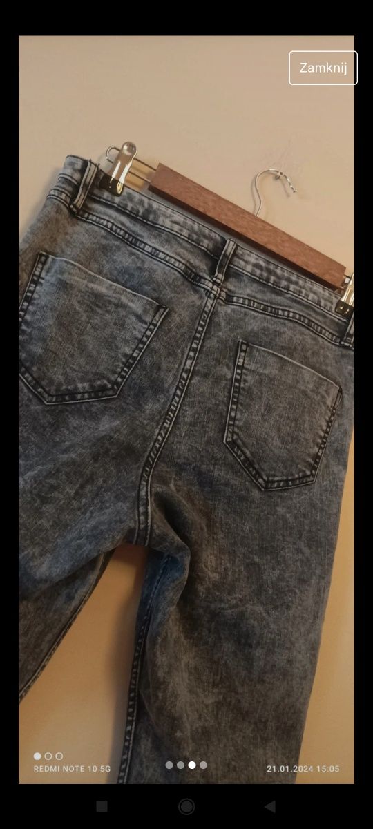 Spodnie damskie wysoki stan 40L