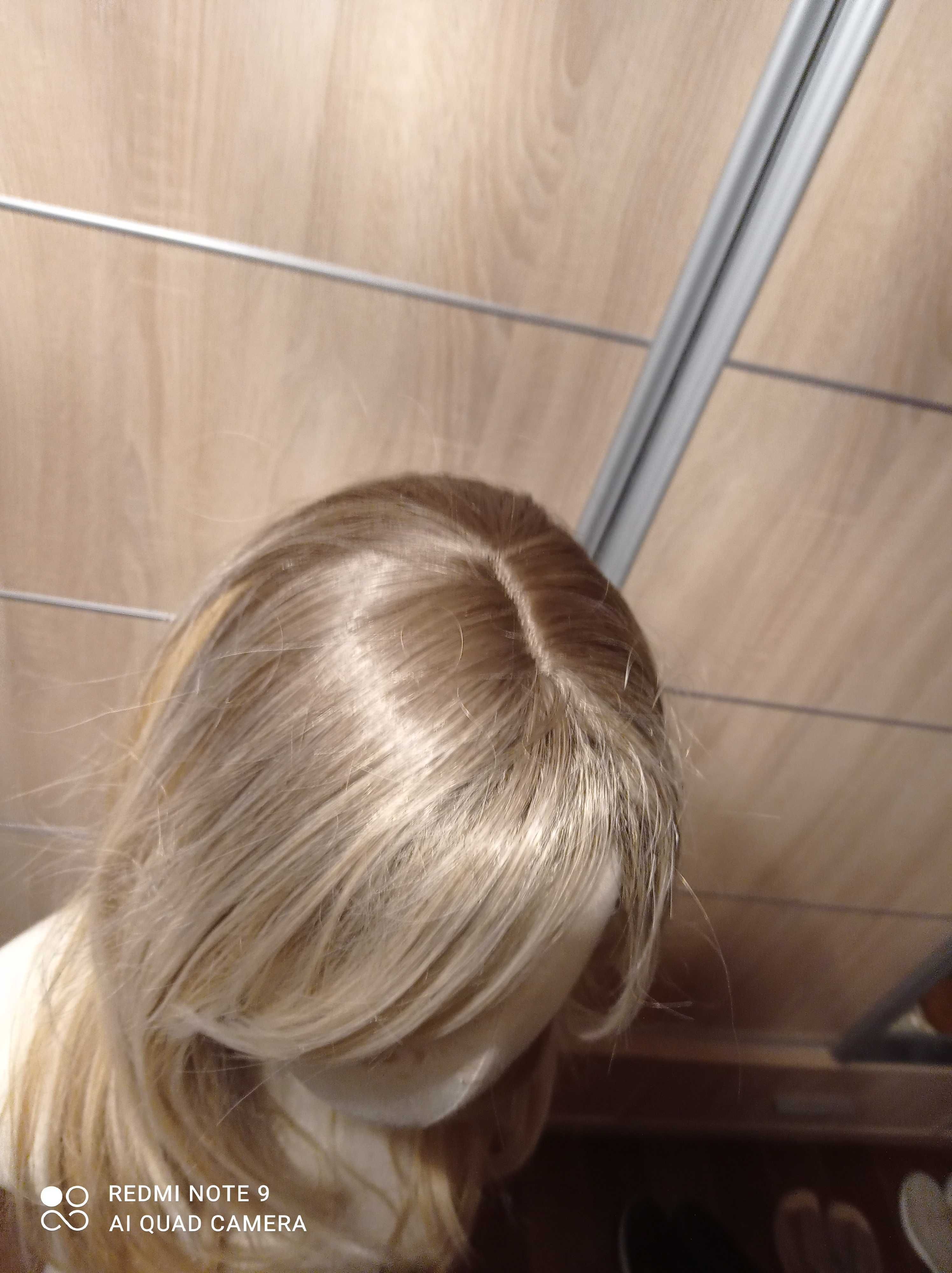 Nowa peruka blond ombre pasemka refleksy pięknie wycieniowane 60cm