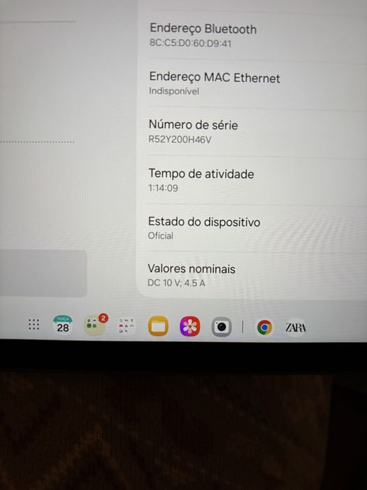 Tablet samsung Galaxy S9