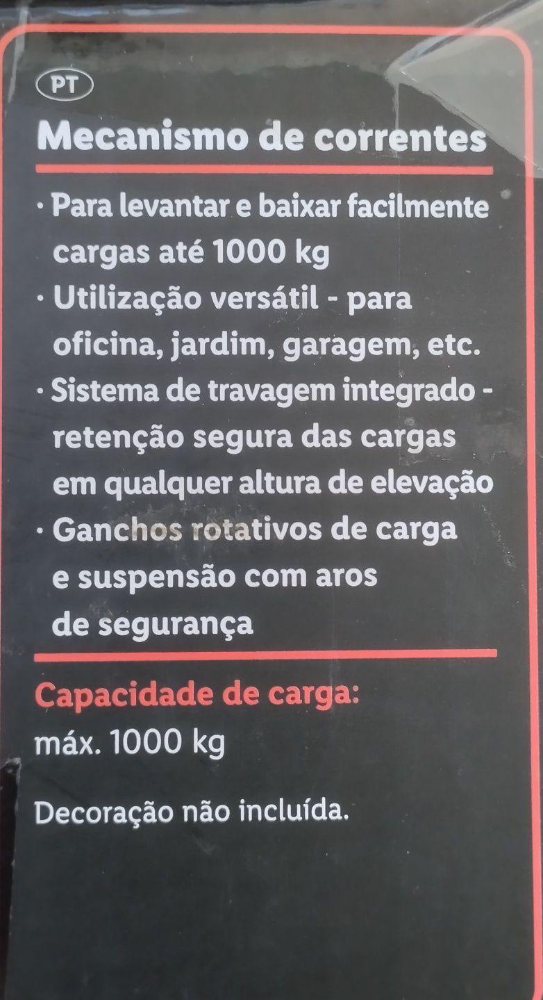 Guincho manual/ cadrenal Parkside novo
