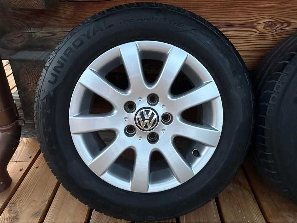 Alufelgi VW 15” / 5x112 6,5J ET50 / 195/65R15 koła letnie / Golf V VI