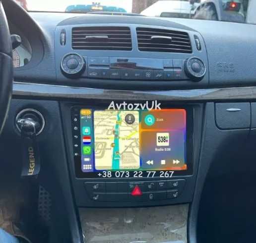 Магнитола Mercedes Benz w211 E-Class CLK CLS 2 дин CarPlay Android 14