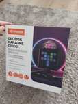 Nowy! Głośnik karaoke z 2 mikrofonami, kula Disco