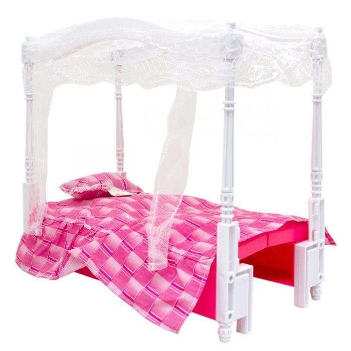 Кровать для барби  Ліжко для ляльки Спальня для кукол Барби