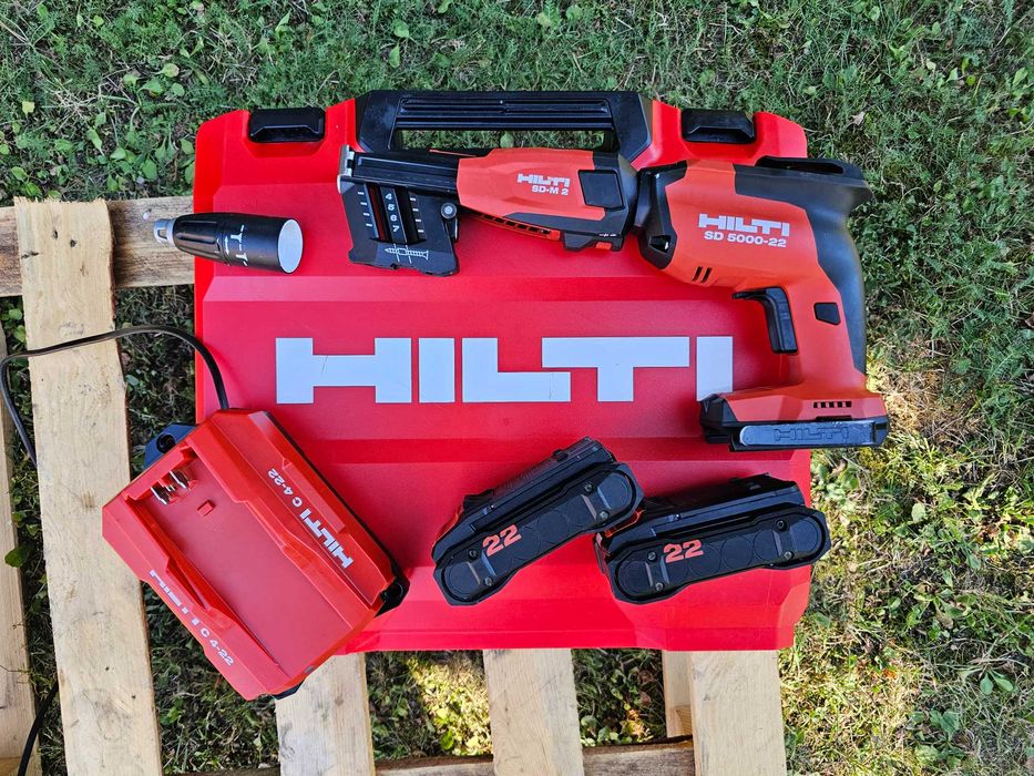 HILTI SD 5000-22 nuron wkrętarka do GK 2xakumulator ZESTAW faktura 24r