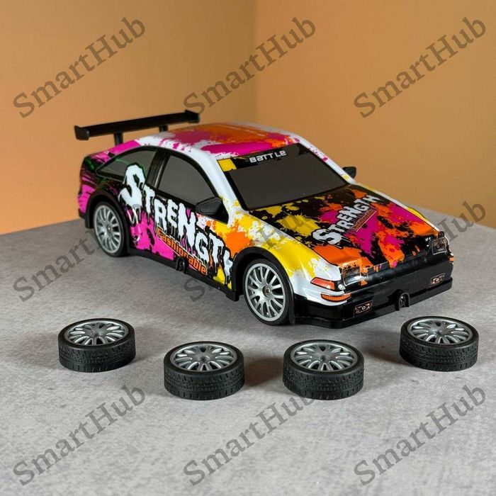 Дрифт машинка на пульті управління Strength Рожева. Машинка для дрифту