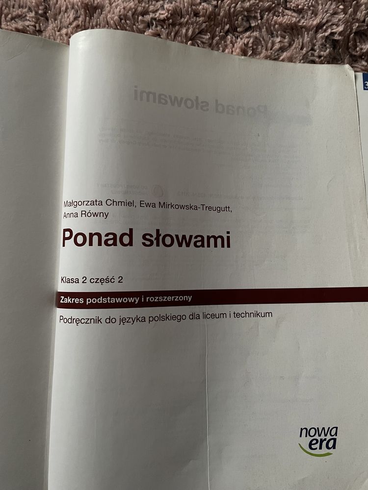 Ponad słowami zakres podstawowy i rozszerzony nowa era