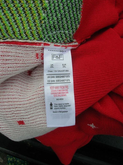 Новорічний різдвяний светр з Грінчем (унісекс) Розмір  XXL 2XL  F&F