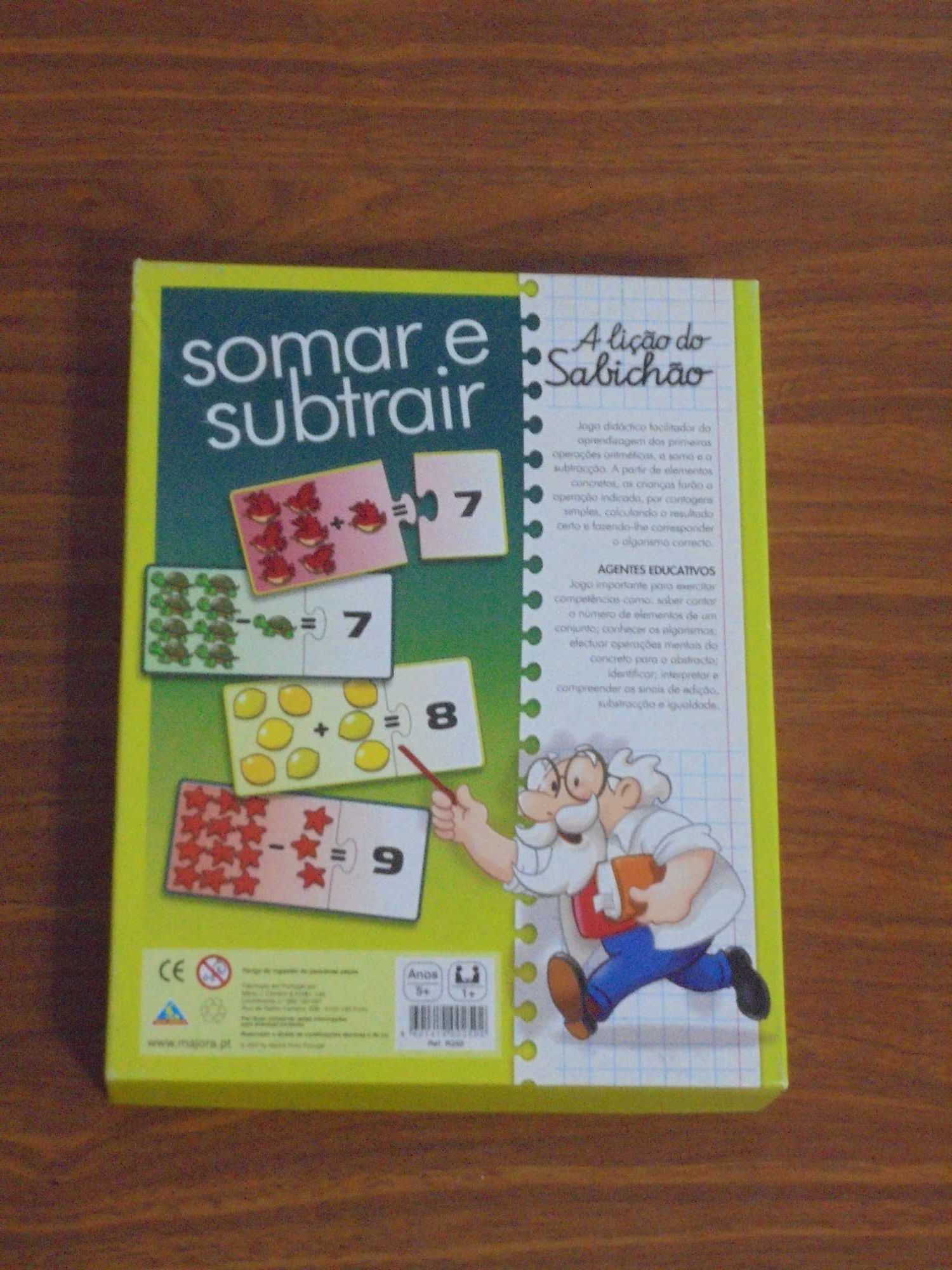 Puzzle “Puzzle Somar e Subtrair”, a lição do sabichão, da MAJORA