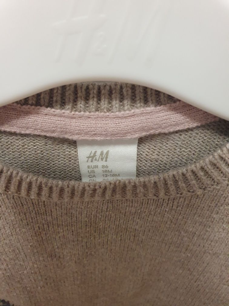 Sweterek dla dziewczynki H&M roz. 86