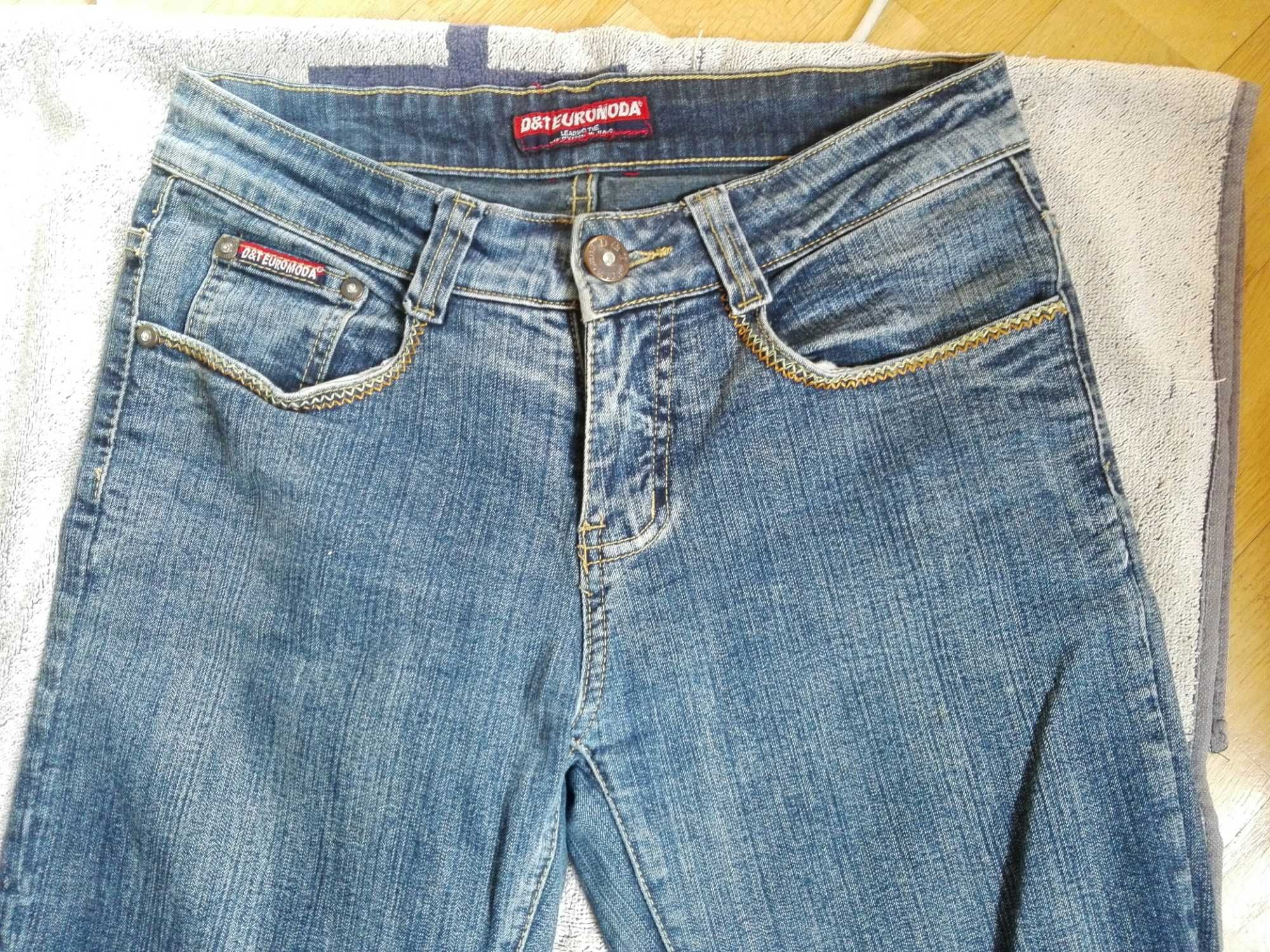Damskie spodnie jeansowe S/M jeansy elastan stretch BDB