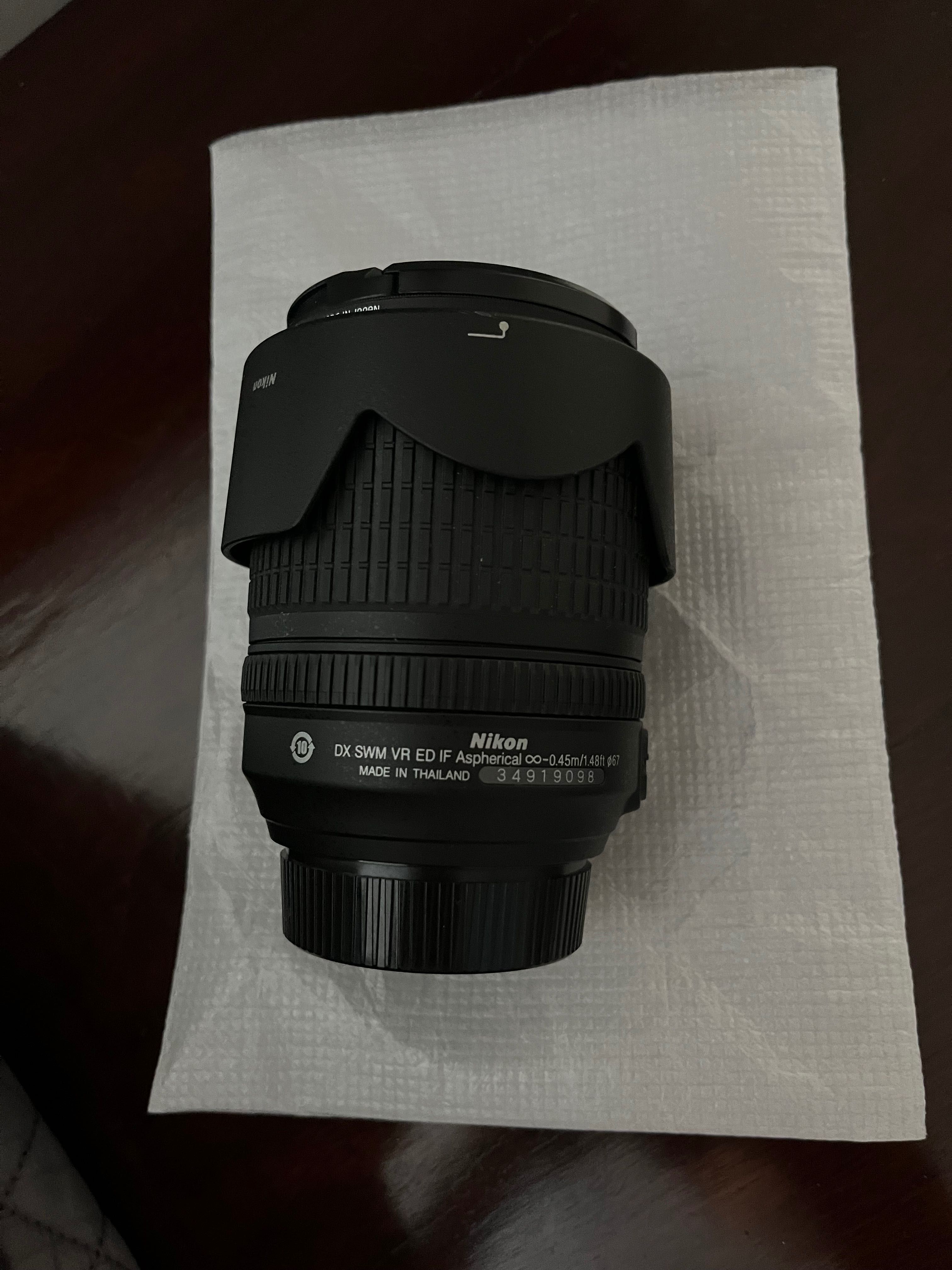 Nikon AF-S DX NIKKOR 18-105mm 1:3.5-5.6G ED NOVA / lente /objetiva