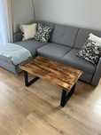 Okazja! Stolik kawowy drewno jesion handmade loft 90x50