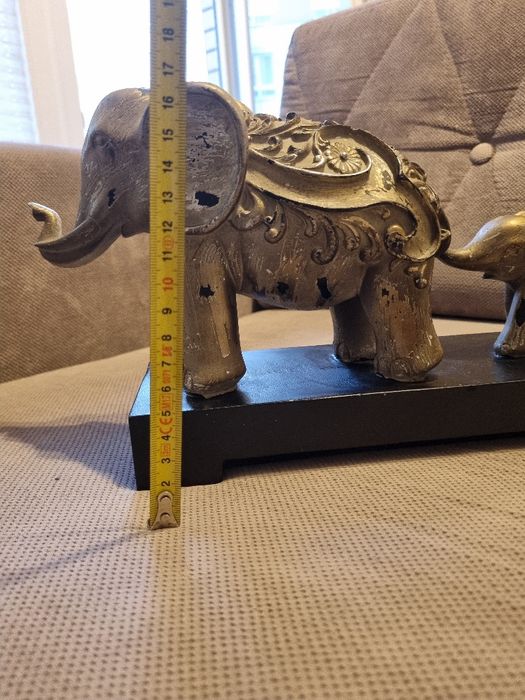 Dekoracja słoń i słoniątko z Indii