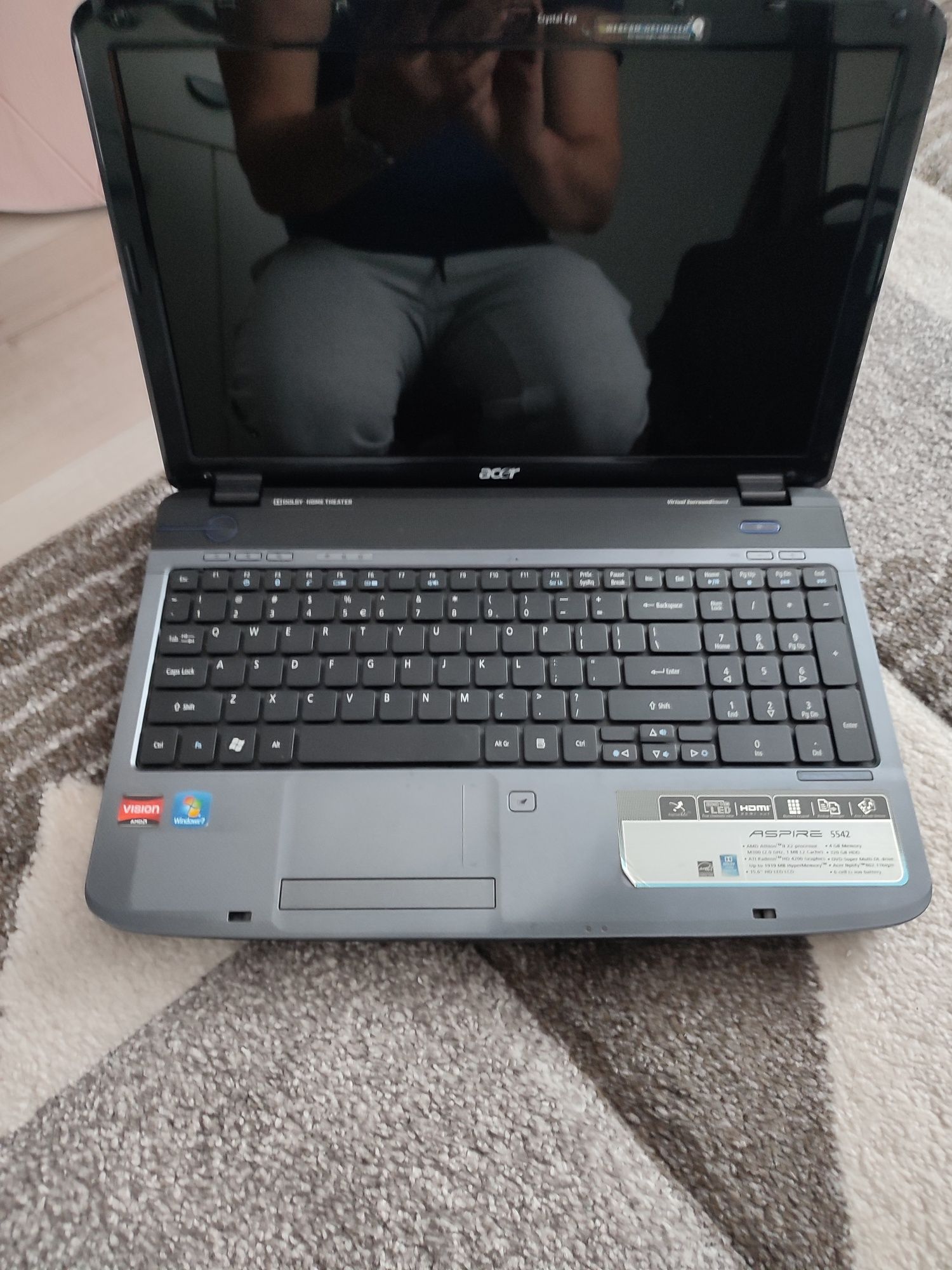 Laptop Acer uszkodzony