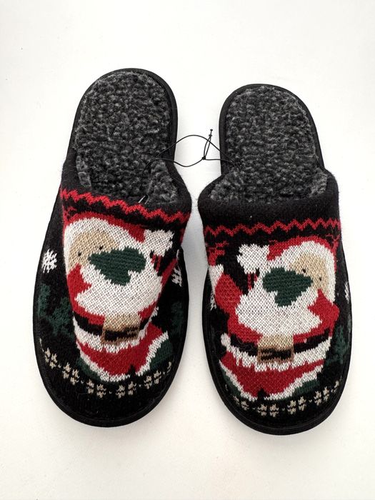 Pantofle świąteczne Mikołaj