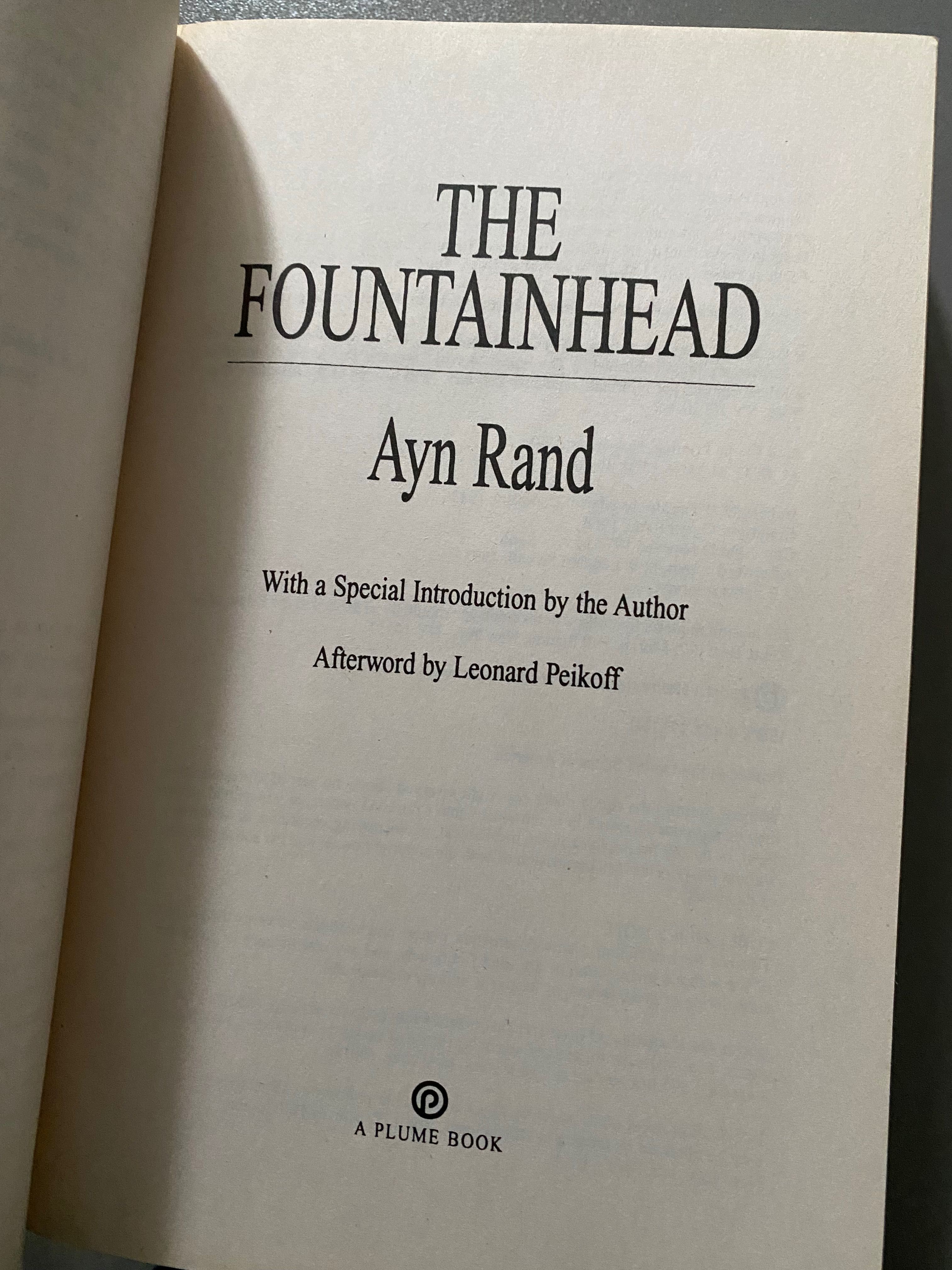 The Fountainhead
 Ayn Rand художня література USA англійською мовою