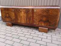 Komoda ART-DECO 181 Orzech RTV Niska Pod Telewizor Stara Antyk Okazja.