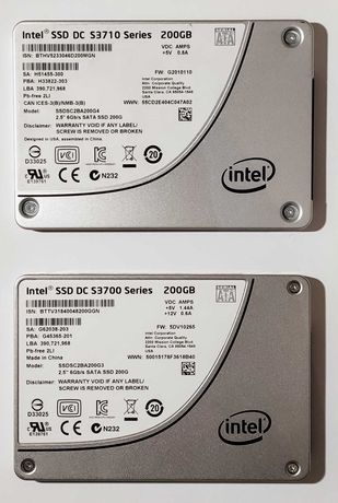 SSD 200GB Intel DC S3710 и S3700 eMLC SATA 2.5" ресурс 3.6PB