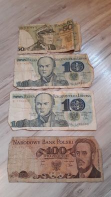 Banknoty PRL - 4 szt