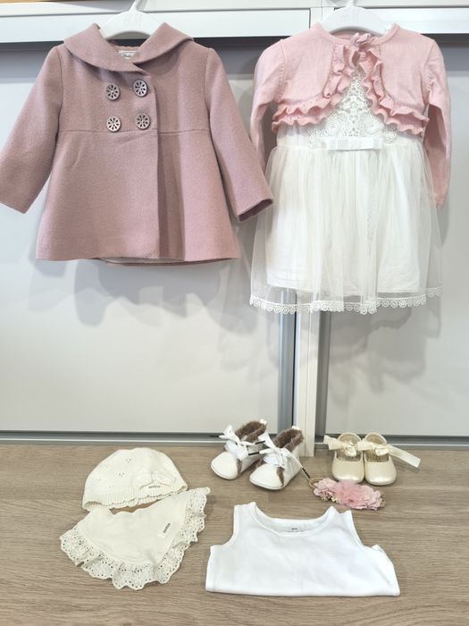 Zestaw na chrzest dla dziewczynki 74