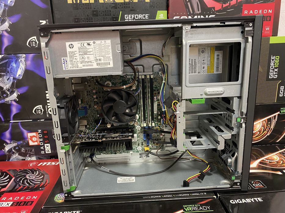 Офісний ПК HP PRO Desk G1 I5+4gb відеокарта .