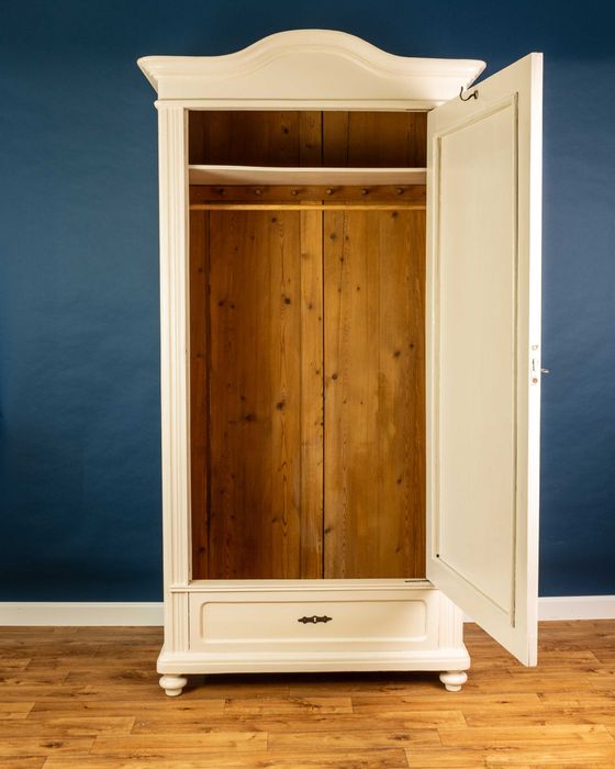 Wyprzedaż - Szafa jednodrzwiowa beżowa antyk