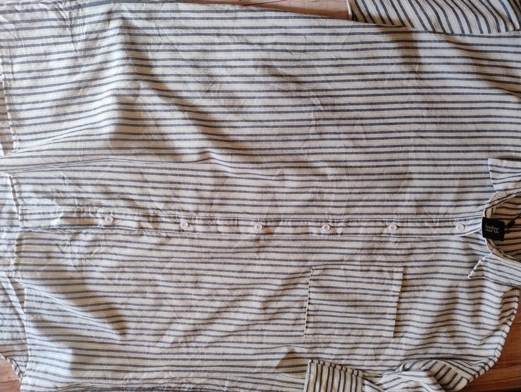 Koszulowa sukienka luźna koszula oversize