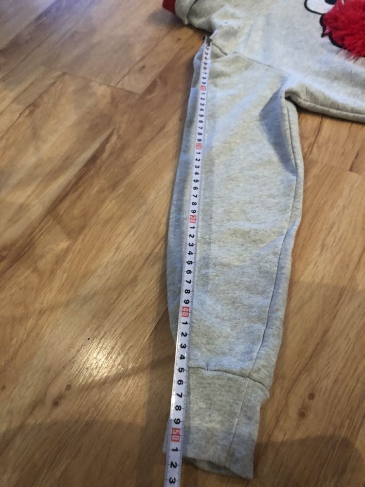 Bluza długa ELMO szara wysoki kołnierzyk 140