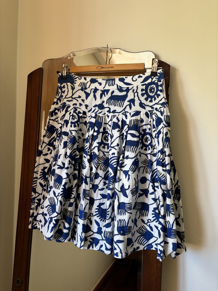 Saia vintage estampada