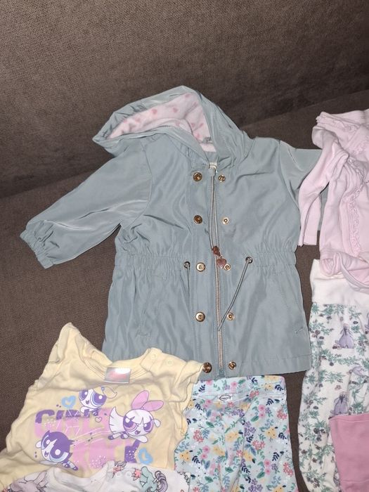 Paczka ciuszków paka ciuchow dla dziewczynki 68 smyk Pepco kurtka spod