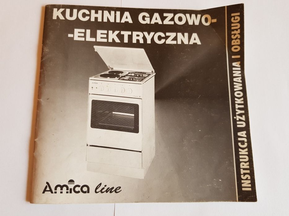 Kuchenka gazowa, elektryczna AMICA instrukcja obsługi.