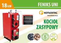 Kocioł zasypowy Feniks UNI 18 kW