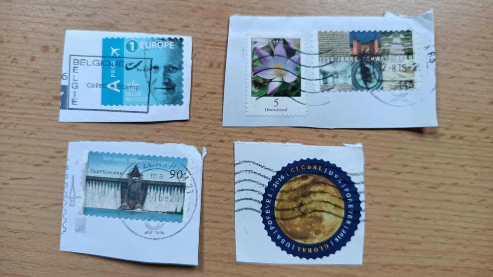 Znaczki pocztowe z różnych krajów