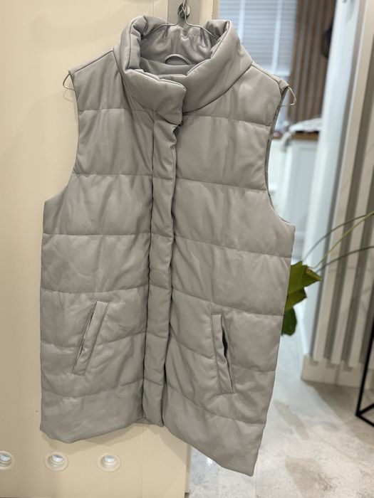 Reserved bezrękawnik 158 cm błękitny skóra