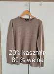 Piękny damski sweter wełna z kaszmirem