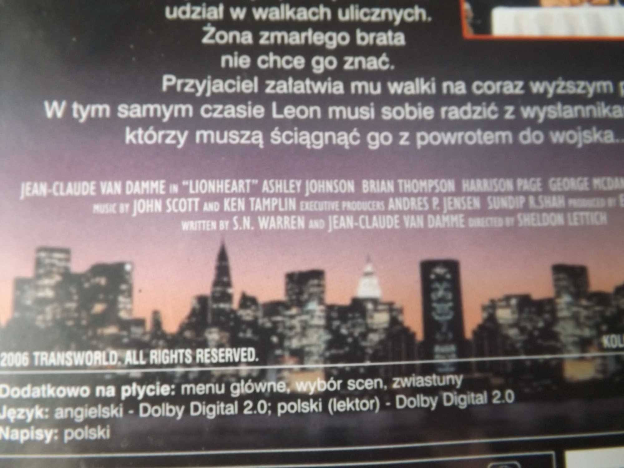 Lwie serce dvd film unikat Jean C Van Damme polski lektor