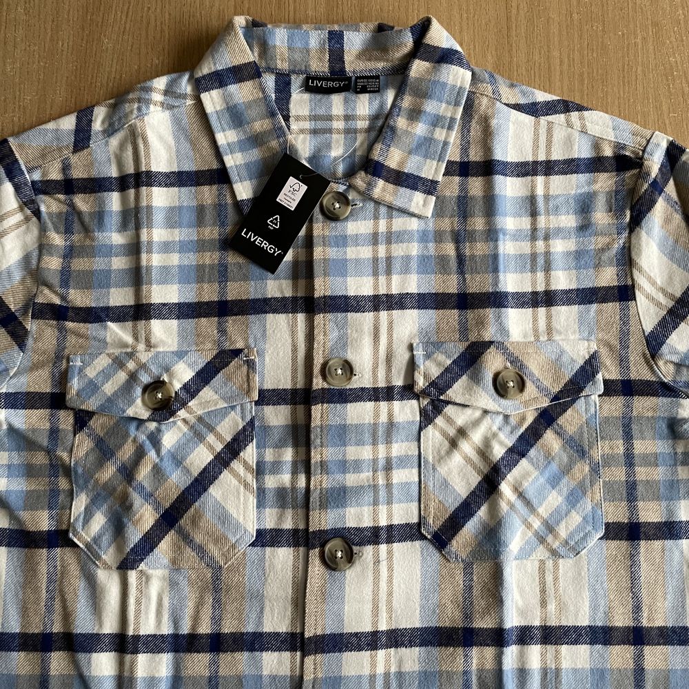 Nowa kurtka koszulowa męska overshirt Livergy, rozmiar M (48/50)