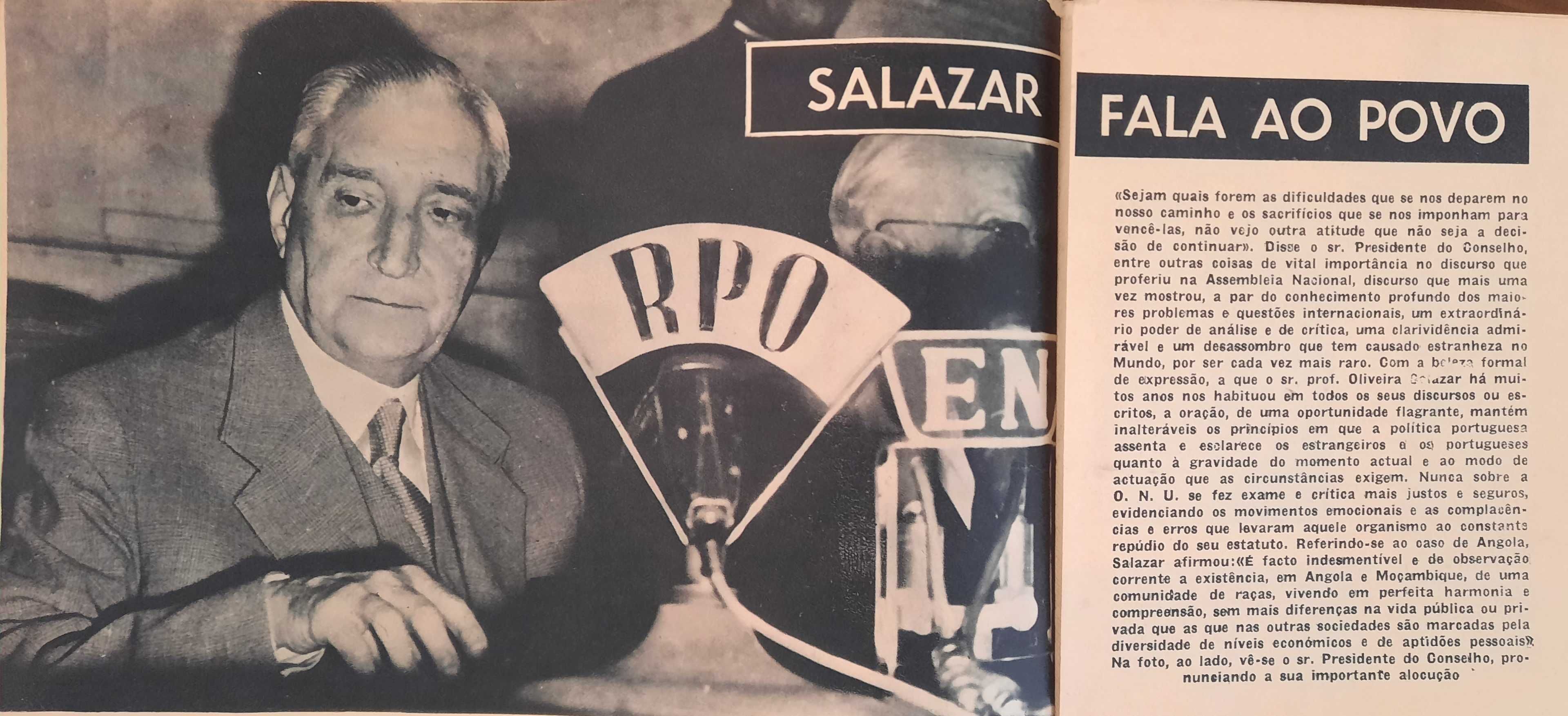 Século Ilustrado - Salazar falou a Portugal   - 1961