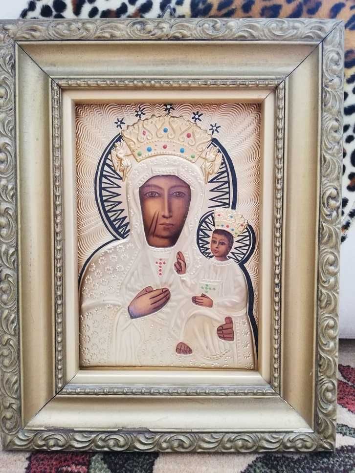 Piękna i oryginalna ikona Matki Boskiej Częstochowskiej