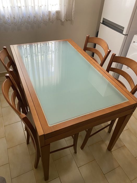 Mesa madeira extensivel