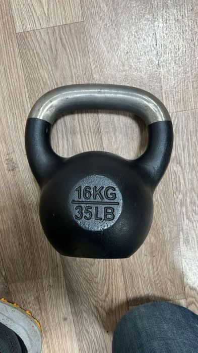 Гиря 16 кг чугунная, чавунна гиря 16кг, гиря 16кг, гиря кросфіт