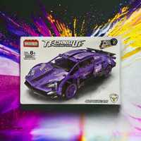 Крутой конструктор Lamborghini Purple. Новенький. На 369 деталей.