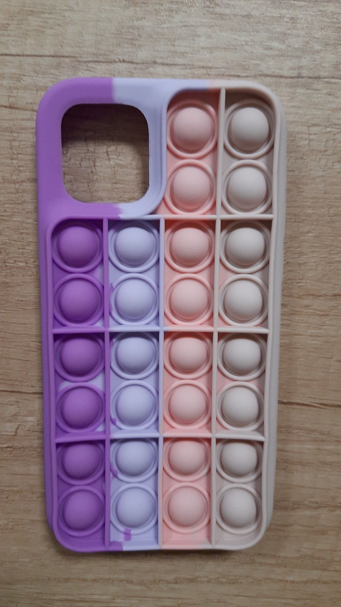 Plecki etui, case iPhone 12 / 12Pro Pop it bubble kolorowy