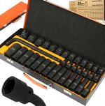 Klucze nasadowe zestaw kluczy walizka  1/2" 35el. 6-kąt BJC 8-32MM